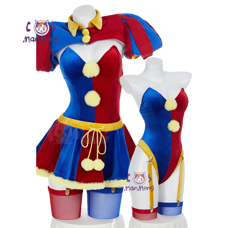 Anime Cosplay Jumpsuit - ชุดคอสเพลย์อนิเมะ Amazing joker Girl Digital Circus