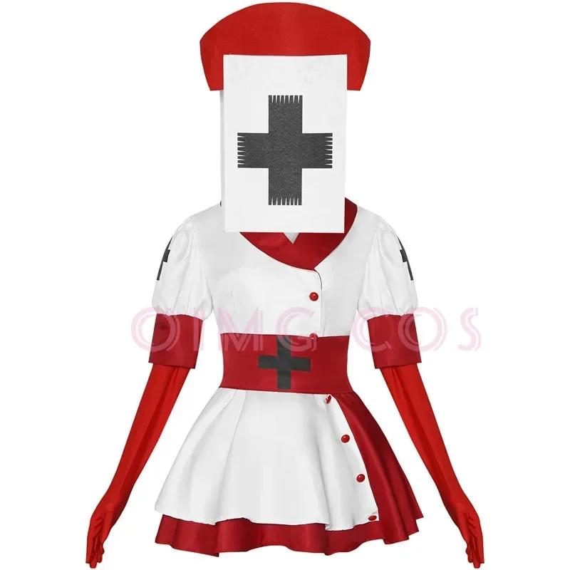 Anime Cosplay Ladies - ชุดคอสเพลย์พยาบาลดาร์คเดเซปชั่น ฮาร์เวสเตอร์ สำหรับผู้ใหญ่ ชุดงานคาร์นิวัล ชุดปาร์ตี้ฮาโลวีน ชุดแฟนซีอนิเมะ