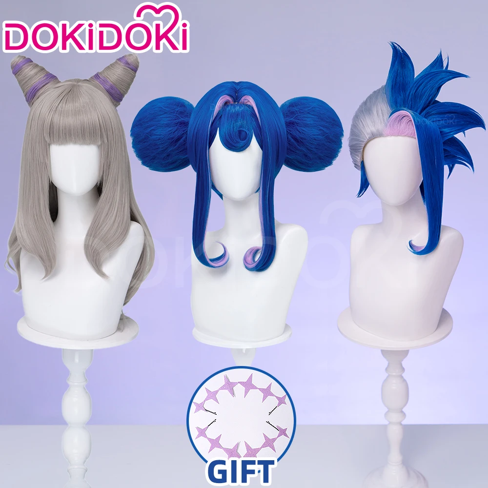 Anime Cosplay Blue Hair - มีสินค้าพร้อมส่ง วิกผมกุยเนเวอร์ โอลิเวีย คอสเพลย์อนิเมะ ด็อกกิด็อกกิ ผมสีฟ้า