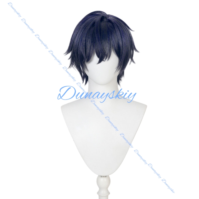 วิกผมคอสเพลย์ Genshin Impact ว - Anime Cosplay Blue Hair บทวิจารณ์และราคา