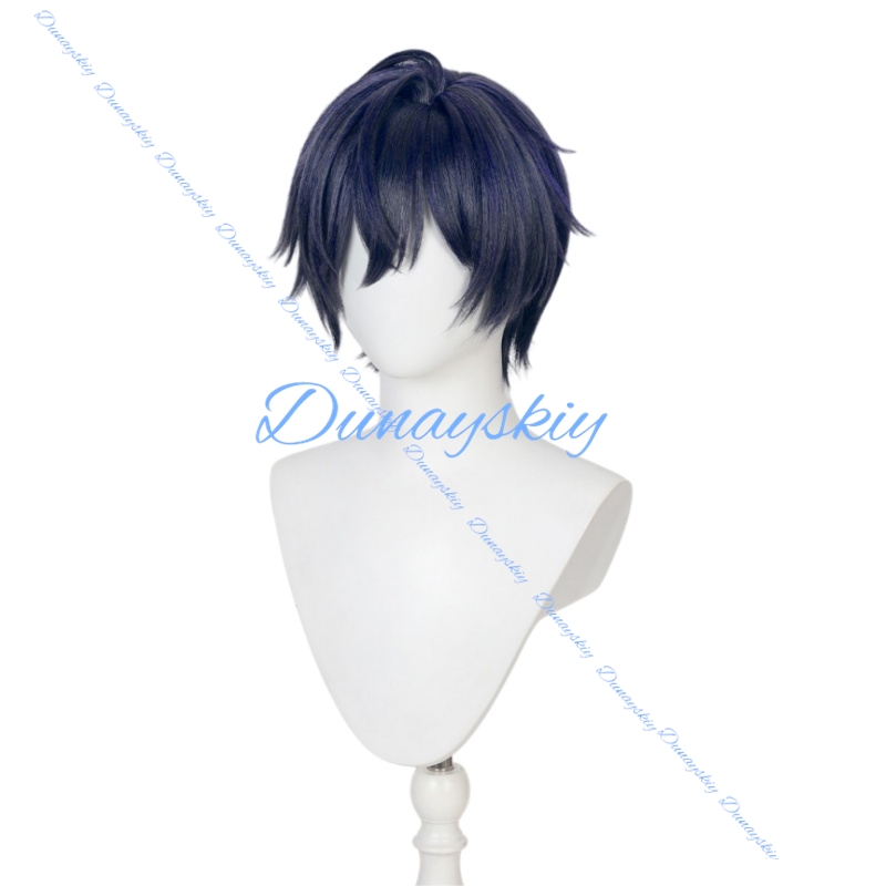 วิกผมคอสเพลย์ Genshin Impact ว - Anime Cosplay Blue Hair บทวิจารณ์และราคา
