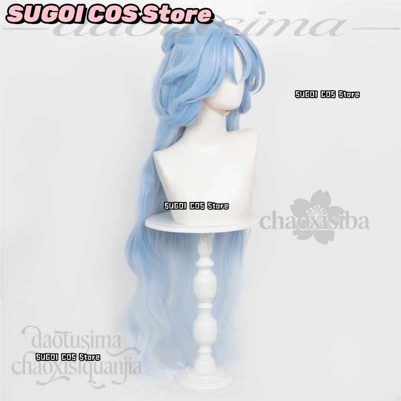 C921 วิกผมคอสเพลย์อนิเมะเกม Wu - Anime Cosplay Blue Hair บทวิจารณ์และราคา