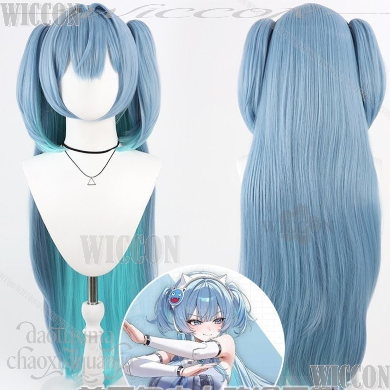 GODDESSS Game VICTORYSS คอสเพล - Anime Cosplay Blue Hair บทวิจารณ์และราคา