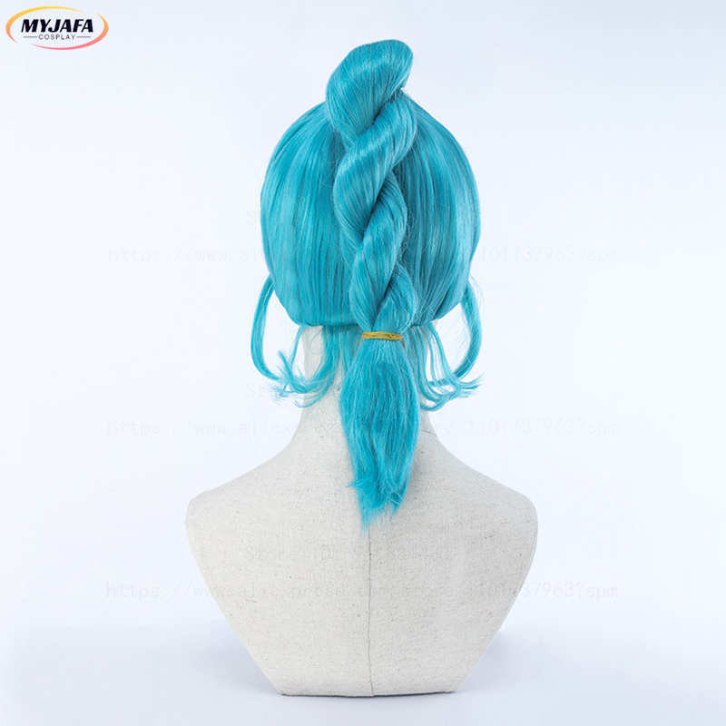 วิกผมคอสเพลย์บุลมะ วิกผมบุลมะ  - Anime Cosplay Blue Hair บทวิจารณ์และราคา