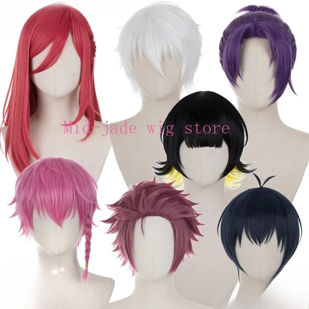 ซาอิโตชิคอสเพลย์วิกผมสีฟ้าสีดำ - Anime Cosplay Blue Hair บทวิจารณ์และราคา