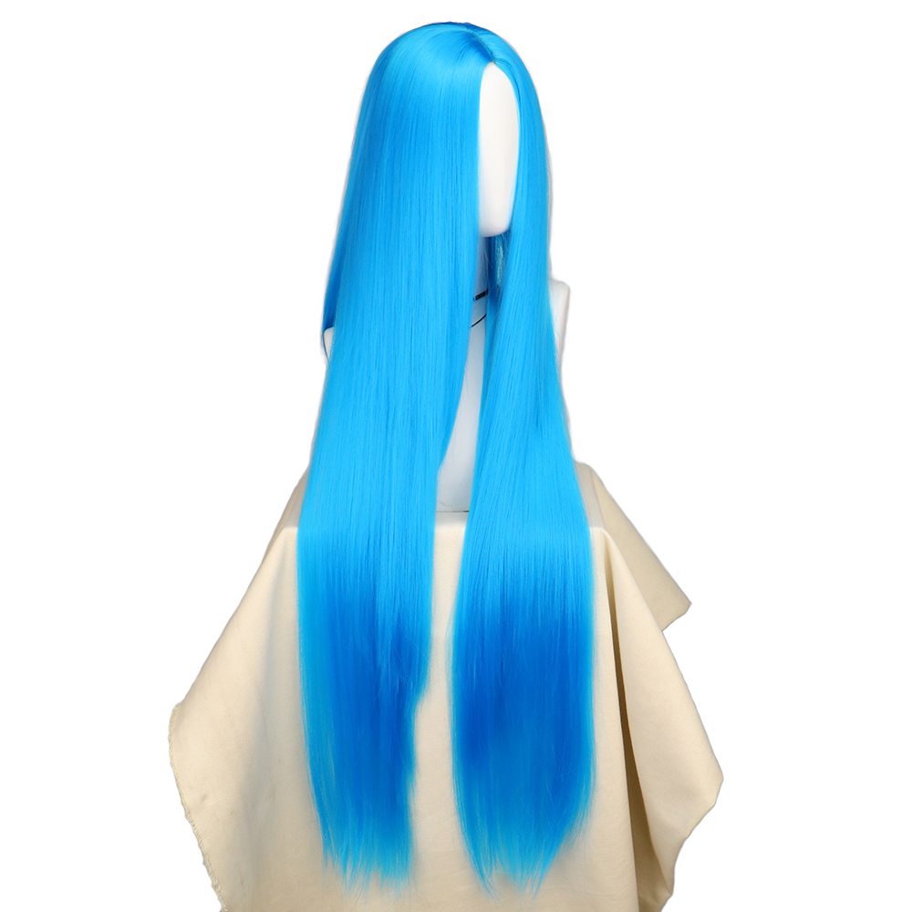 QQXCAIW คอสเพลย์ 100 ซม.ยาวผมส - Anime Cosplay Blue Hair บทวิจารณ์และราคา